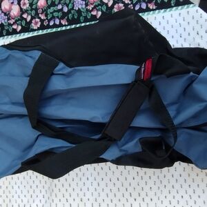 Black and Blue Duffel Bag